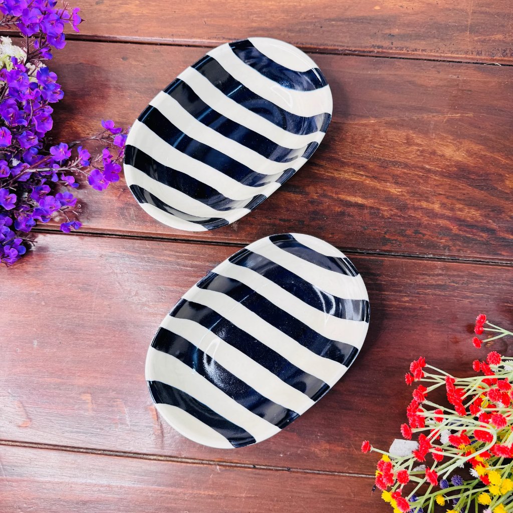 Striped Snack Bowl