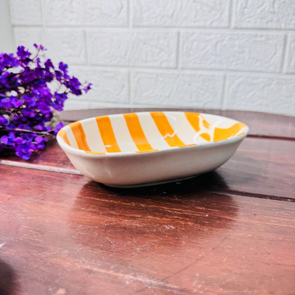Striped Snack Bowl