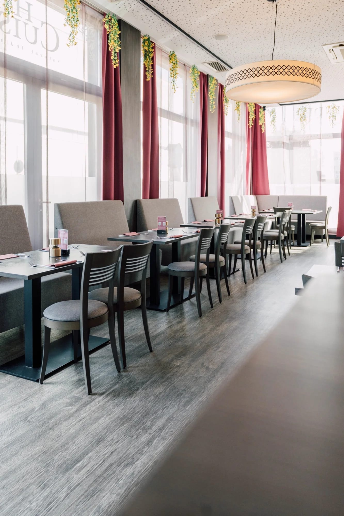Before: A quiet midday turns into a full dinner service at golden hour.