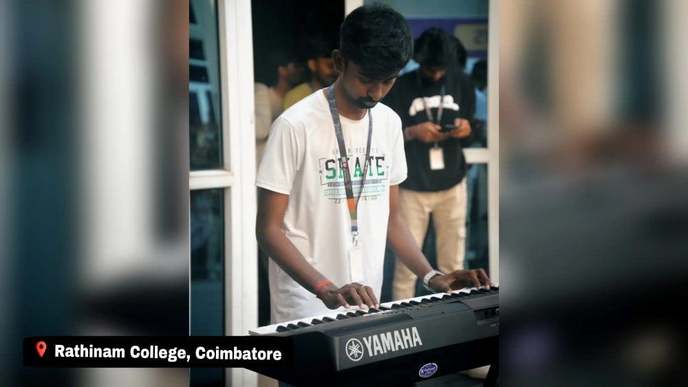 Rathinam Technical Campus, Coimbatore - Naan Daan Gethu - KeyBoard Performance - MCA - MS Dharani