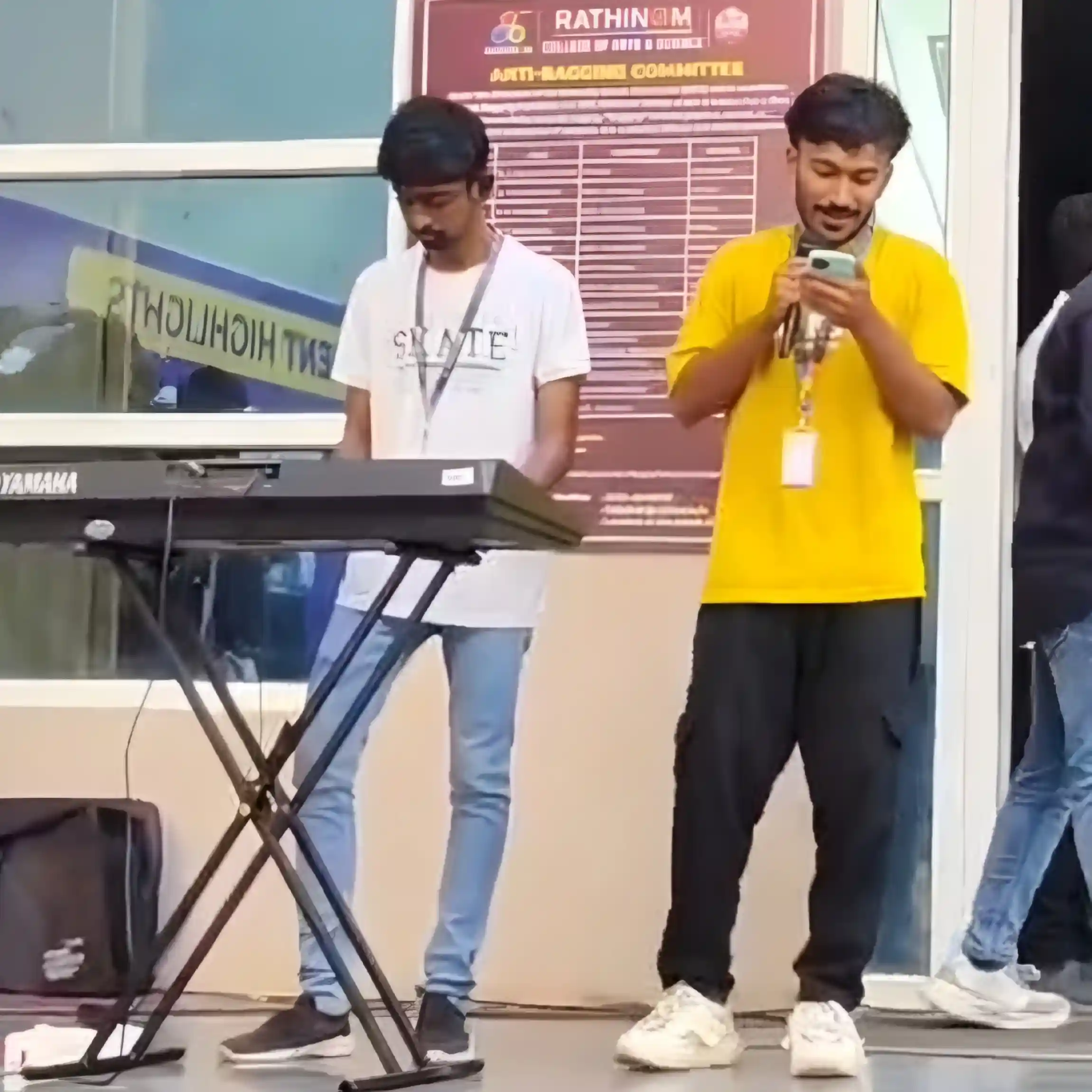 Keyboard and Singing Magic at Naan Daan Gethu | Rathinam Technical Campus