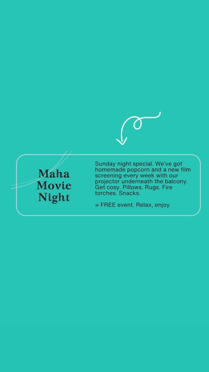 Maha Movie Night - Event in Maha Sauna