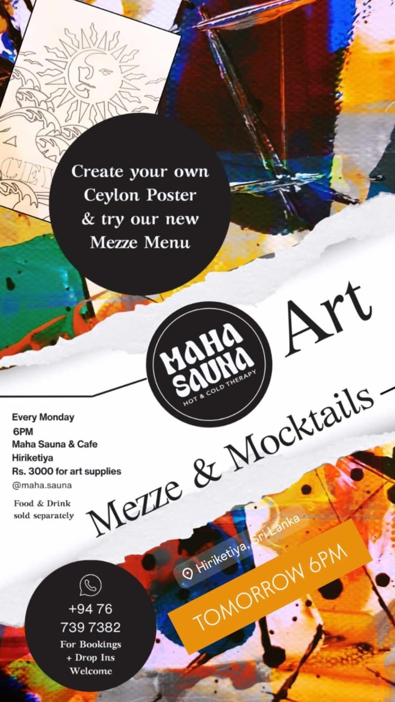 Mezze & Mocktails - Event in Maha Sauna