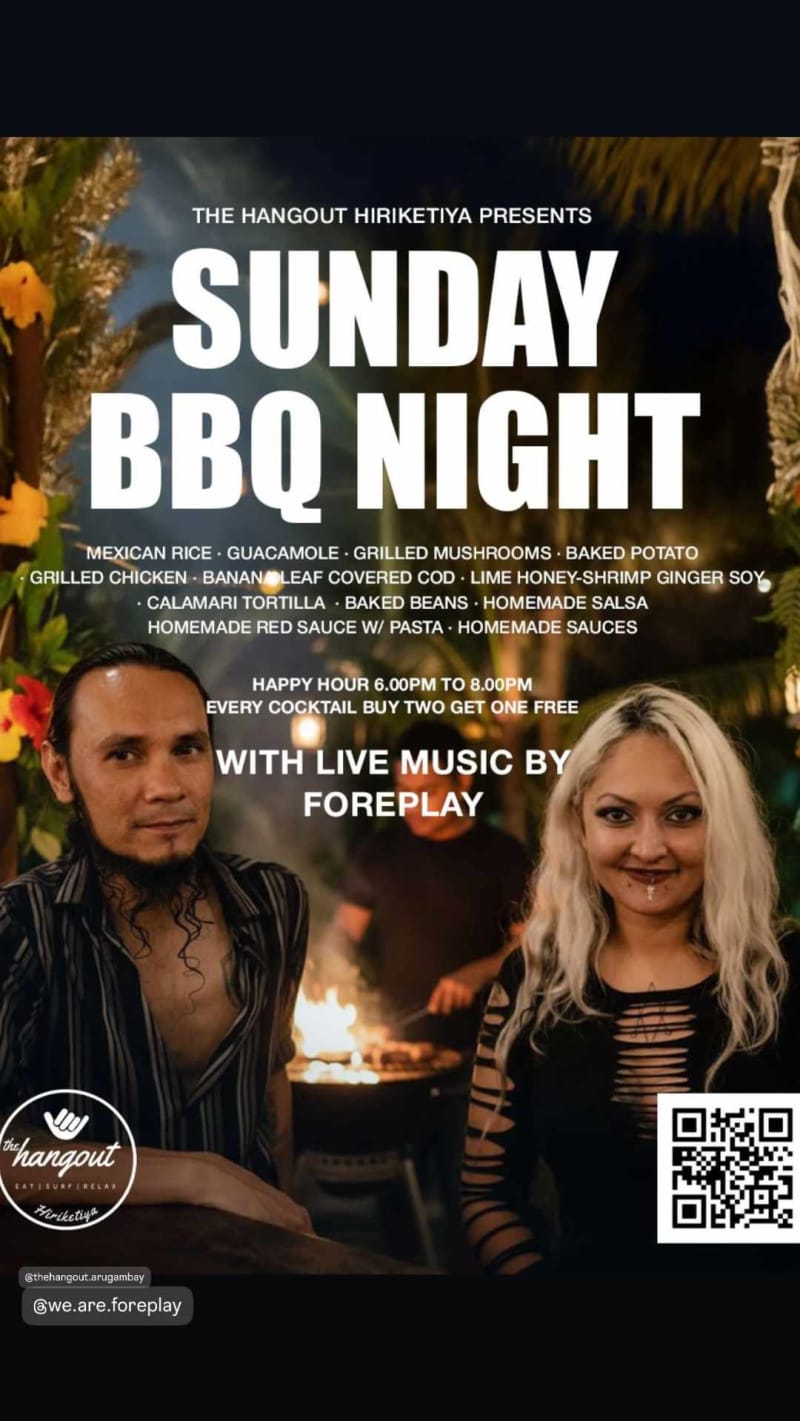 Sunday BBQ Night with Live Music - Event in The Hangout