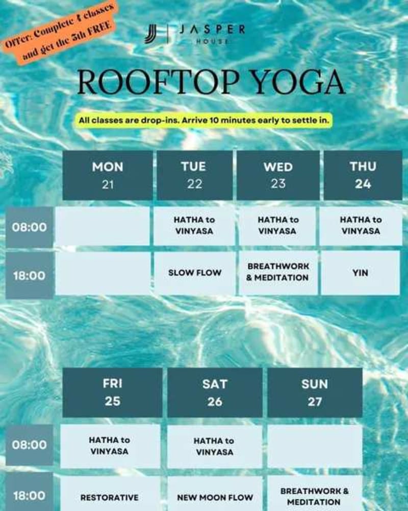 Rooftop Yoga - Event in Jasper House