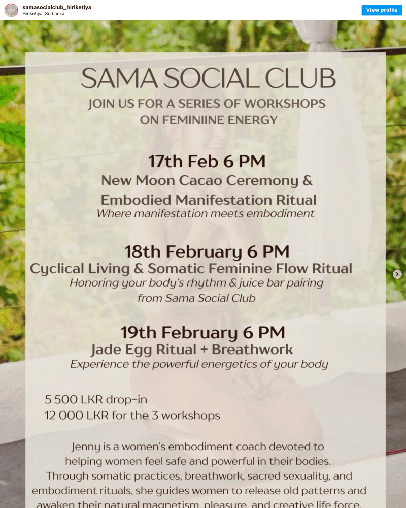 Jade Egg Ritual + Breathwork - Event in Hiriketiya Beach