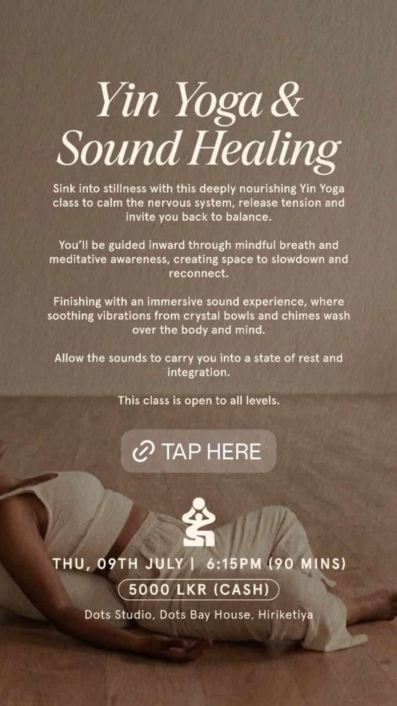 Yin Yoga & Sound Healing - Event in Hiriketiya