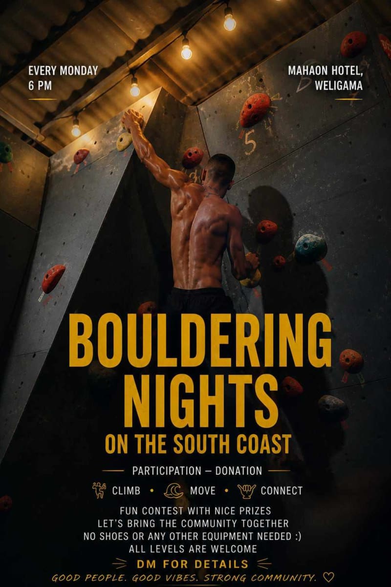 Open Bouldering Night - Event in Weligama