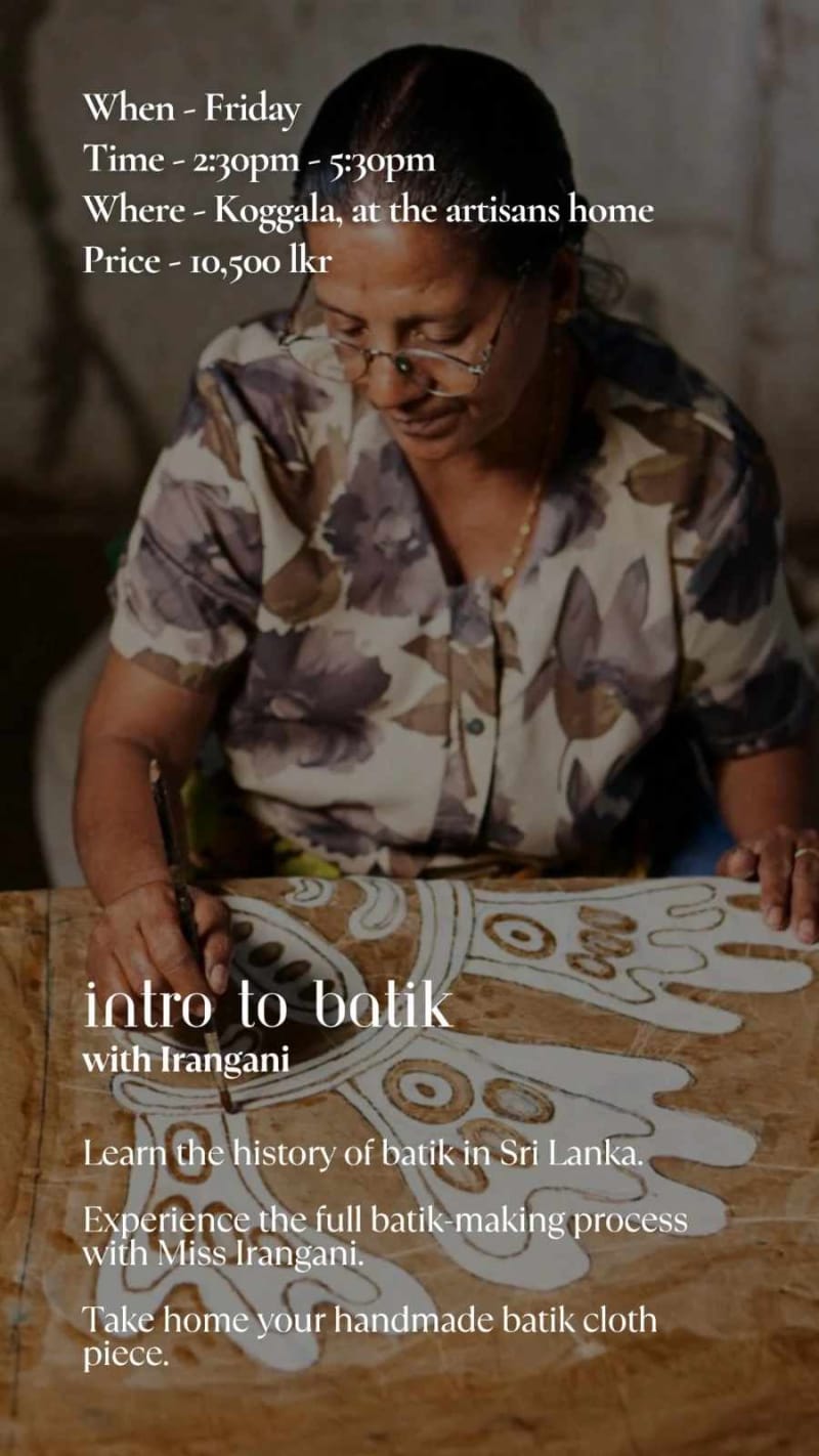 Intro to Batik • Irangani - Event in Ahangama