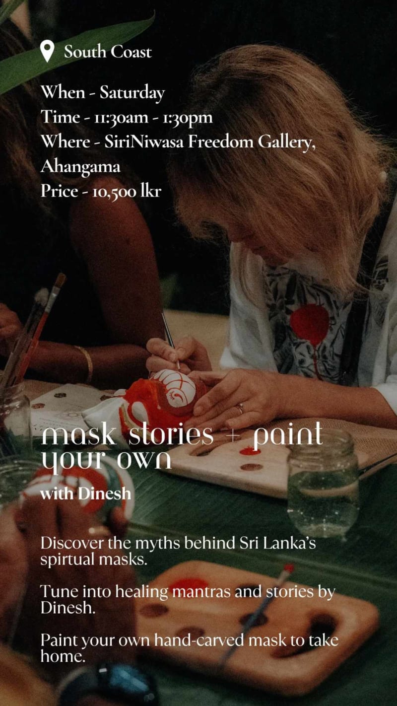 Mask Stories & Painting - Event in Ahangama