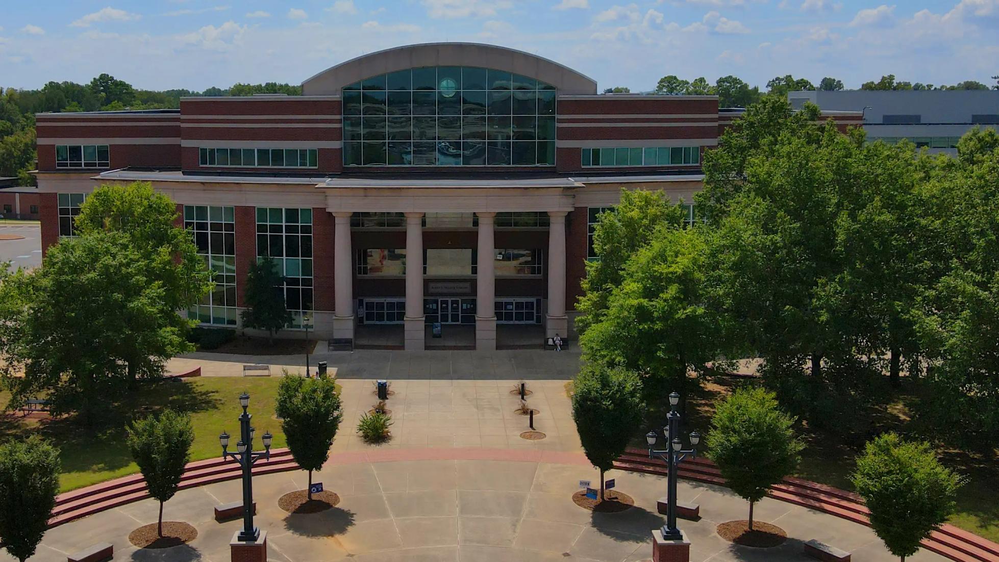 Middle Tennessee State University campus aerial view.
