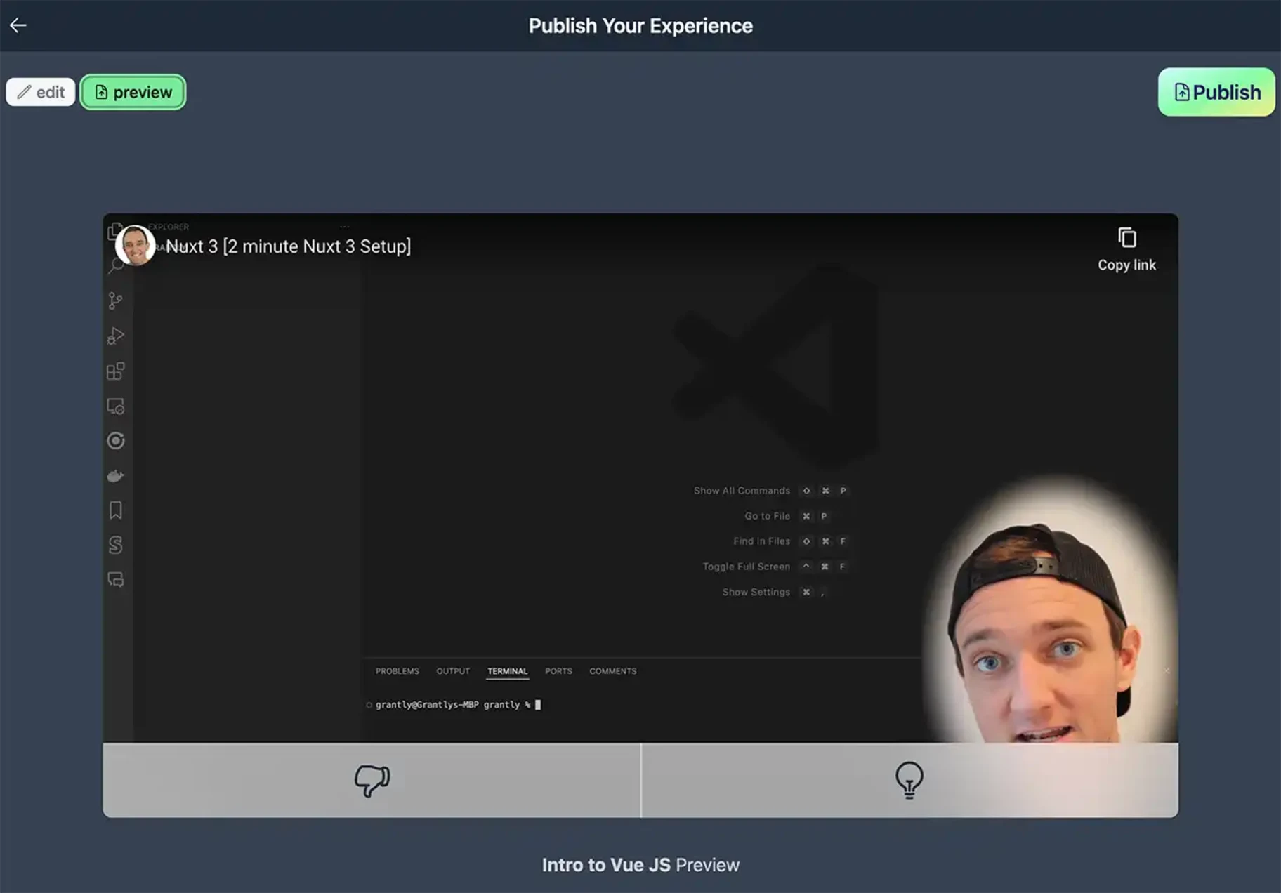 Video Lesson Creation in KnowQo