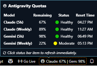 Status Bar Preview