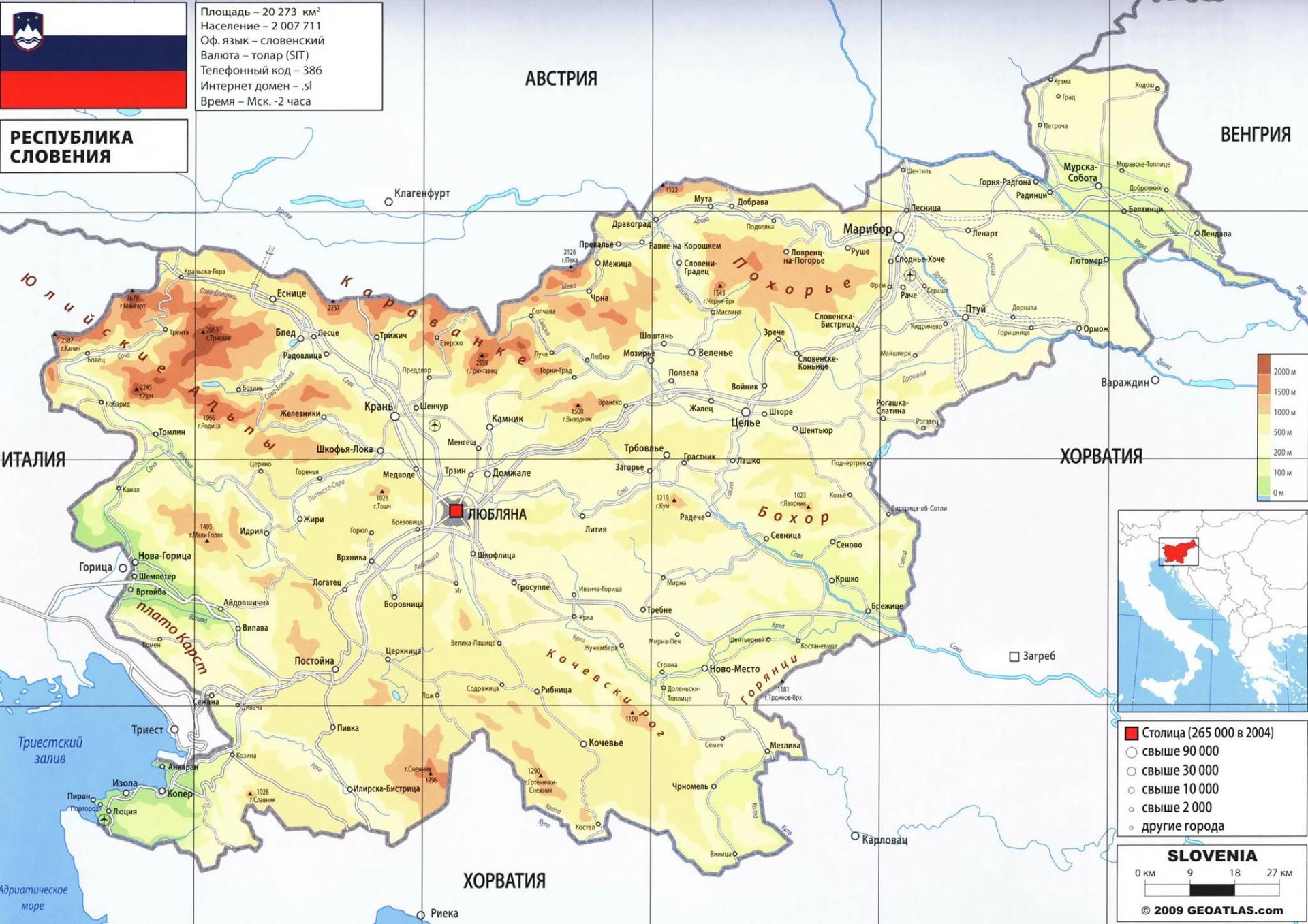 Словения и словакия в чем разница карта