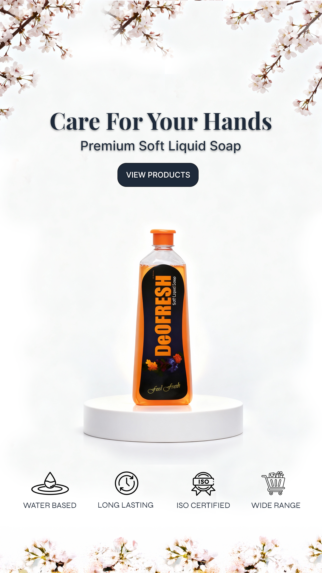 Deofresh Soft Liquid Soap - Gentle liquid soap with multiple fragrance options for professional cleaning. Click to view product details.