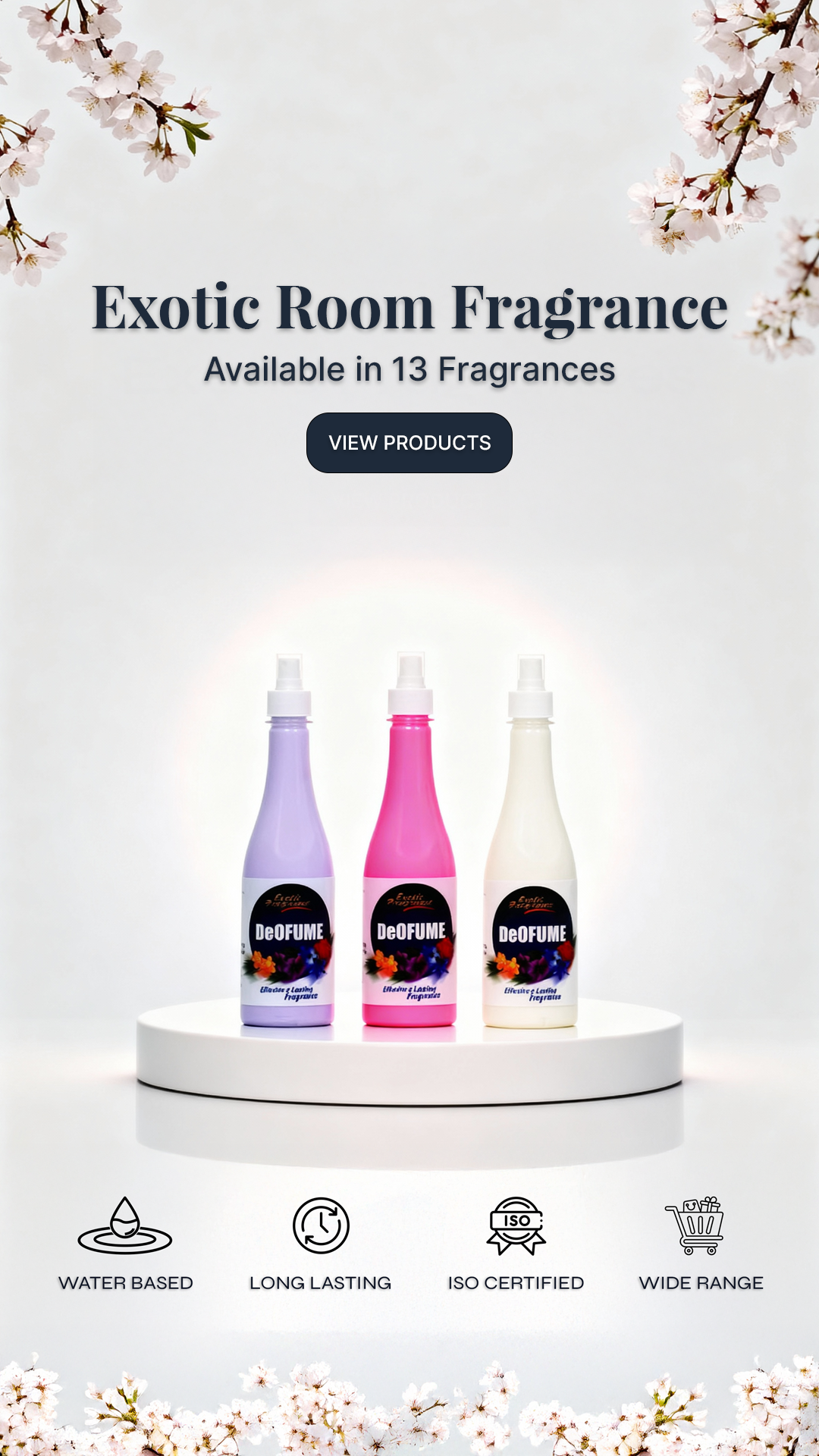Deofume Room Freshener - Premium room freshener with 13 fragrance variants. Click to view product details and specifications.