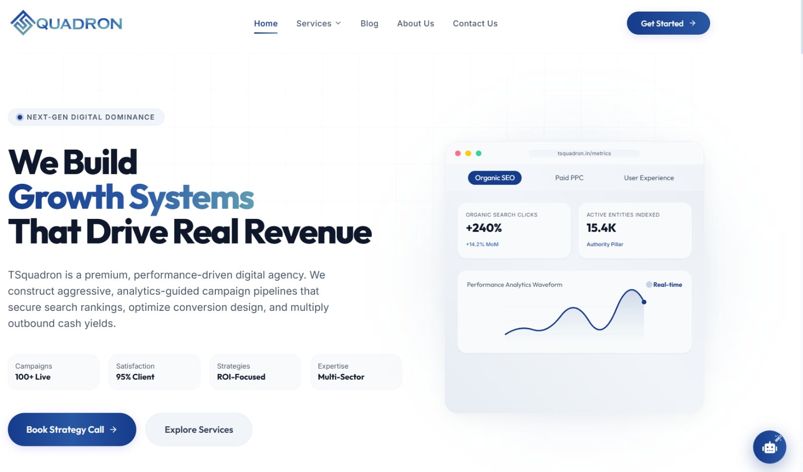 TSquadron – Digital Marketing Agency Website
