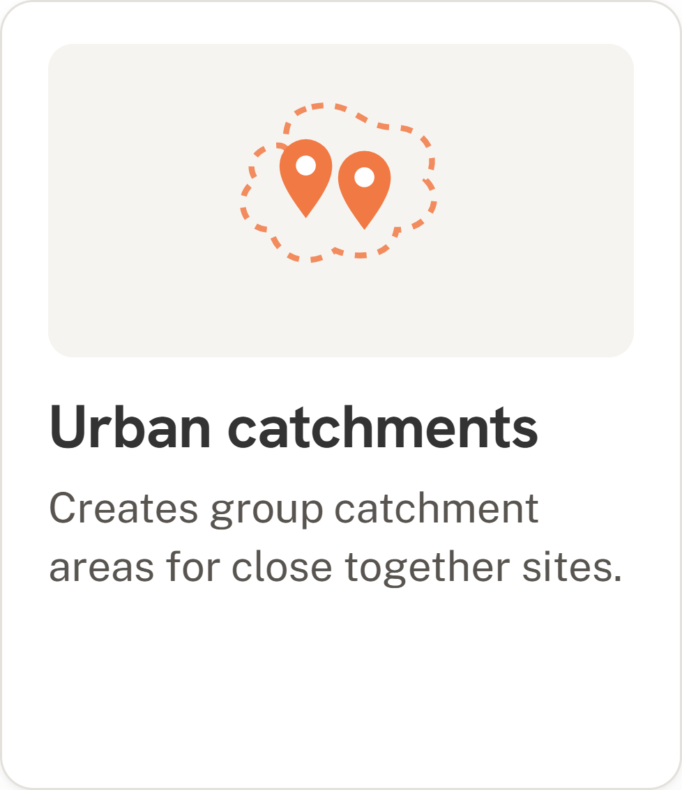 Urban catchments icon