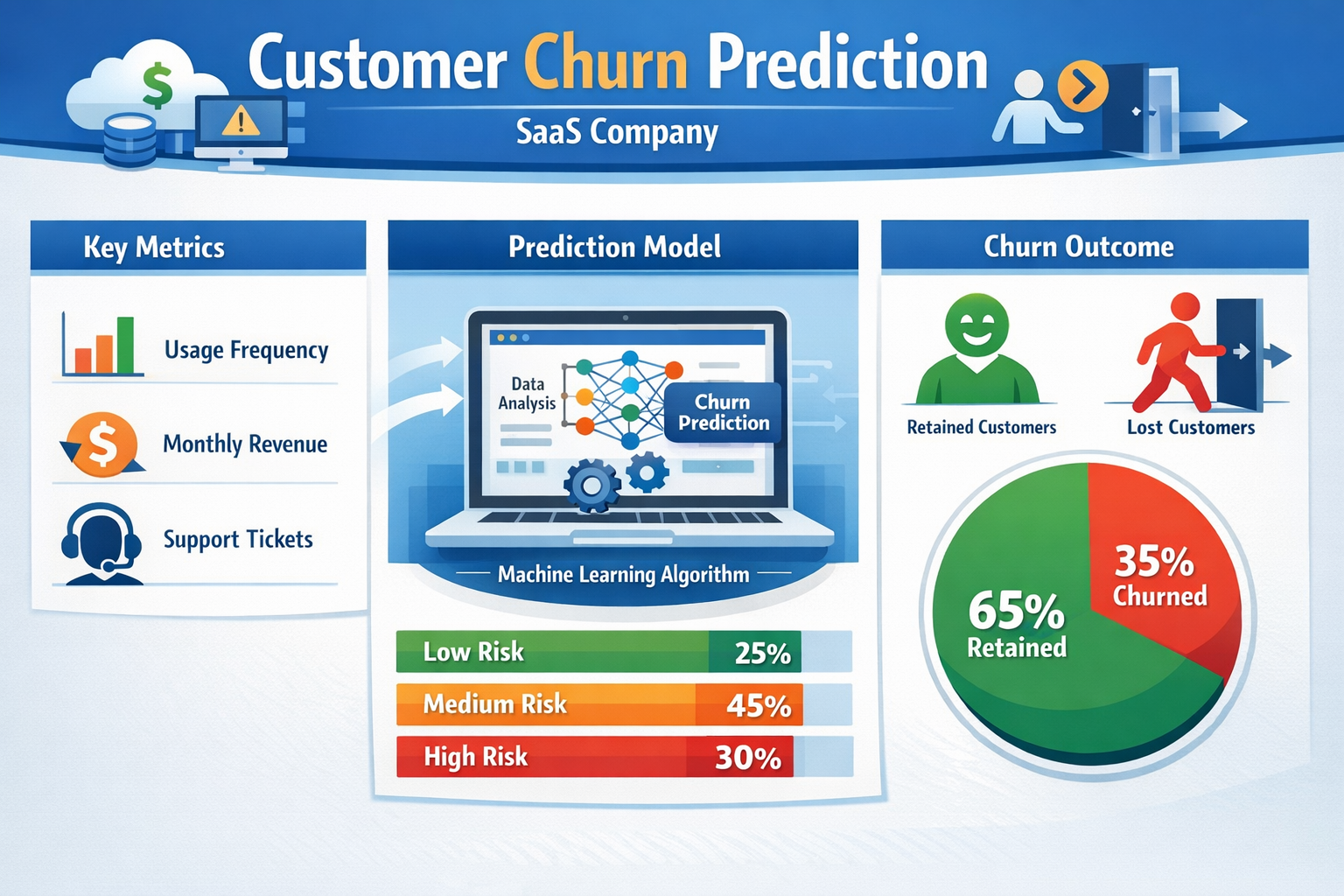 Customer Churn Prediction & Retention Strategy