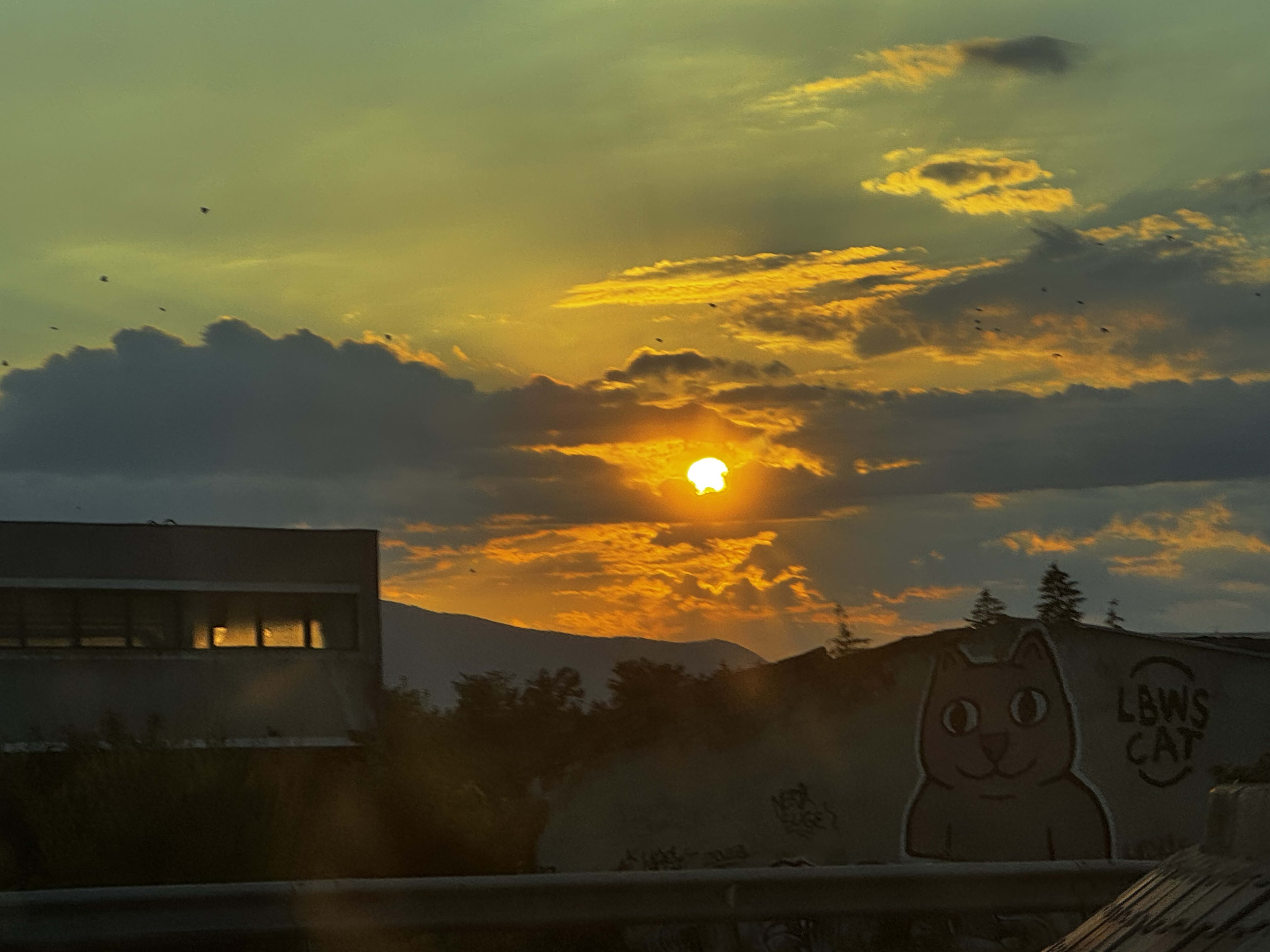 Sunset by catcatvrie in Sanpetru, Romania