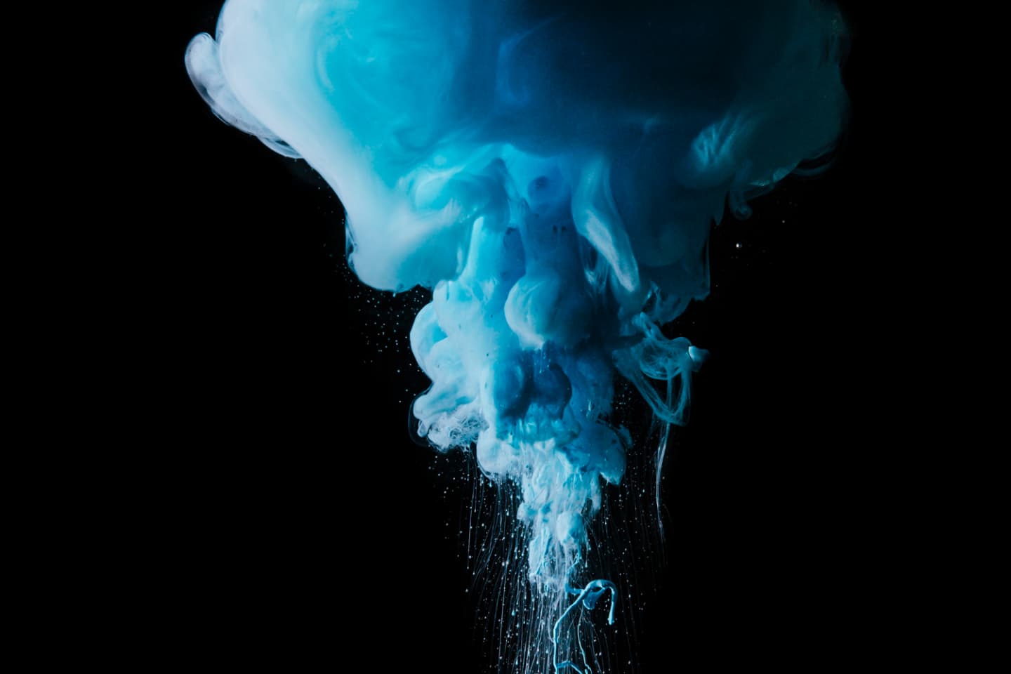 Blue water cloud.
