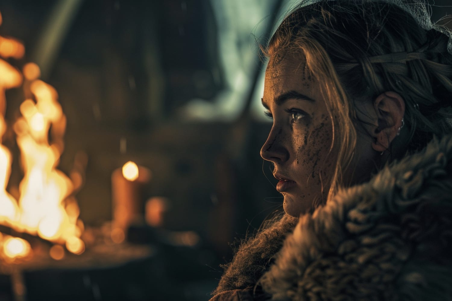 Portrait of a viking woman