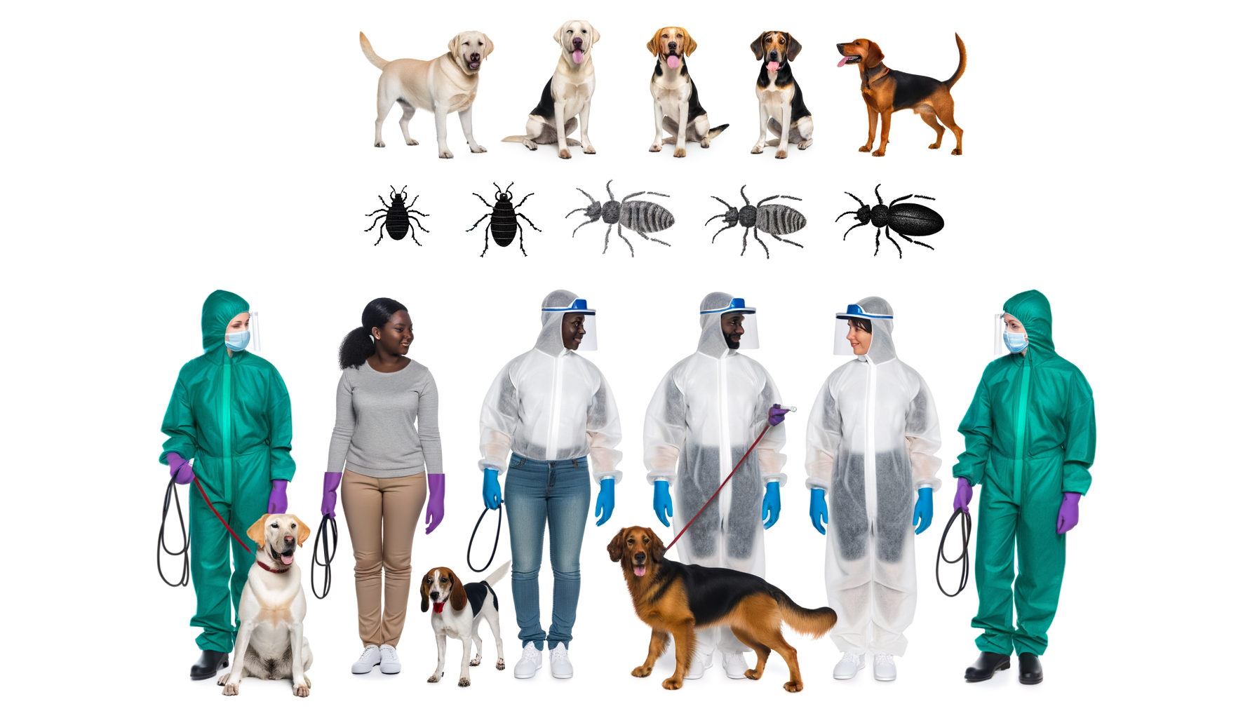 Choix des races de chiens pour la détection canine des punaises de lit. Races de chiens adaptés à la détection de punaises de lit.