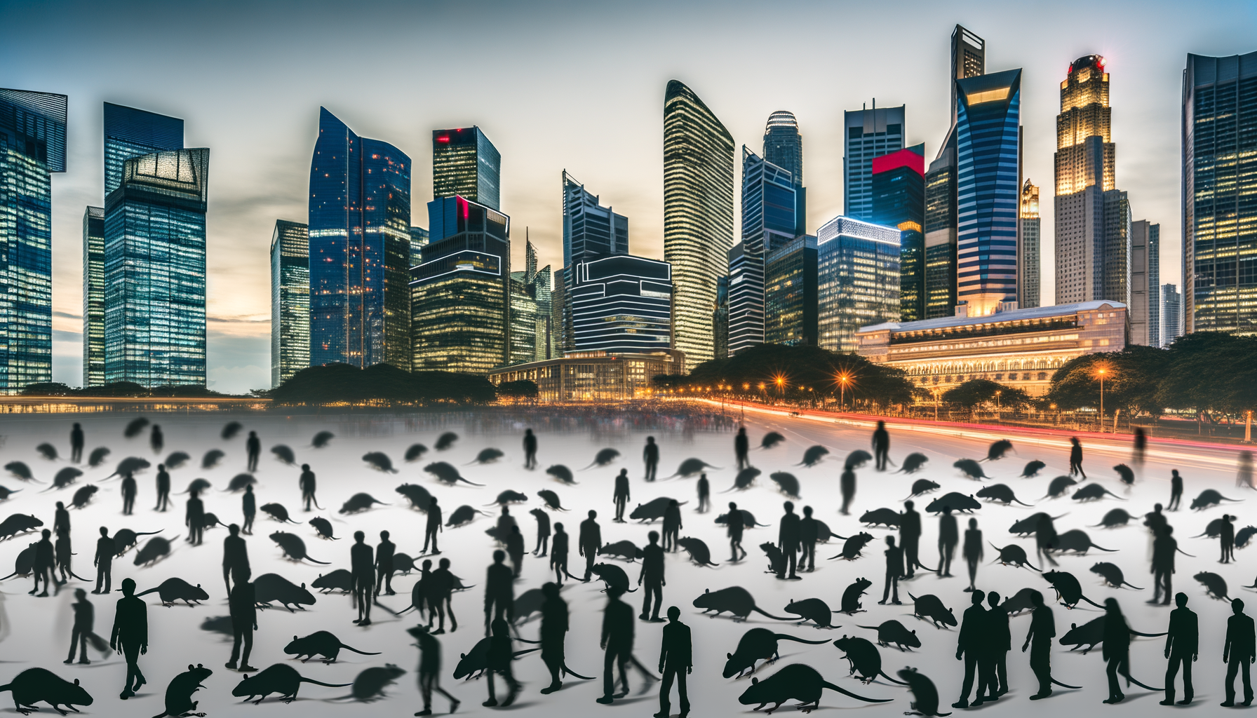 Population de rats en expansion Population de rats dans les grandes villes