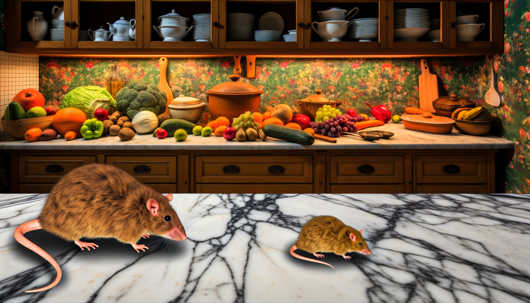 Bruits des rats et souris dans la cuisine Bruits caractéristiques des rongeurs