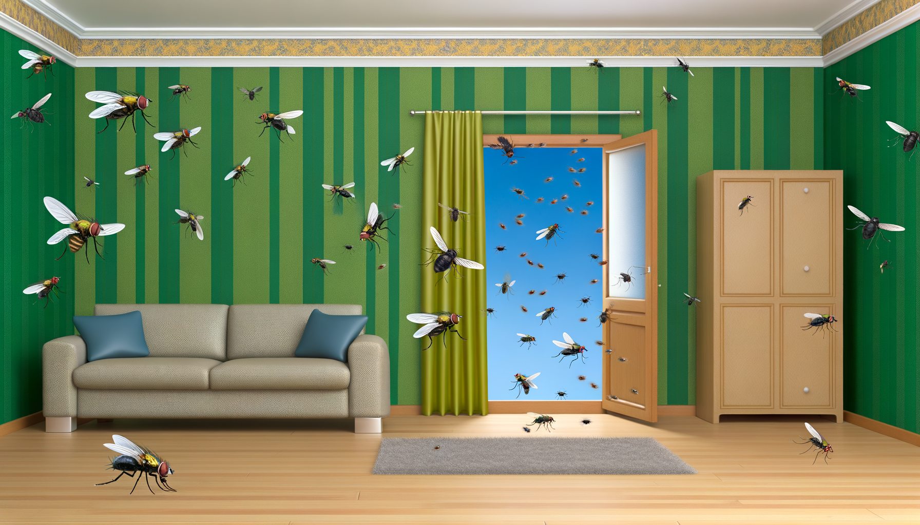 Insectes volants dans votre maison : Pourquoi sont-ils là ? Insectes volants dans la maison.