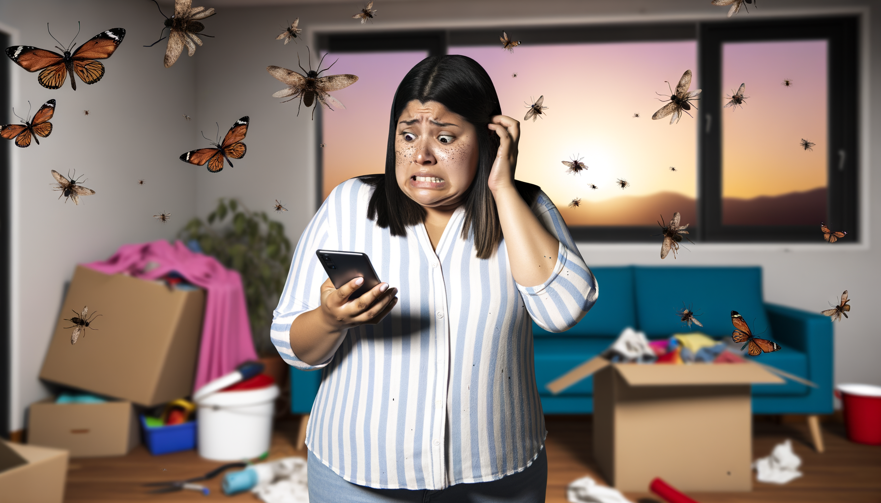 Qui contacter pour un problème d'insectes volants ? Professionnels de la lutte contre les nuisibles.