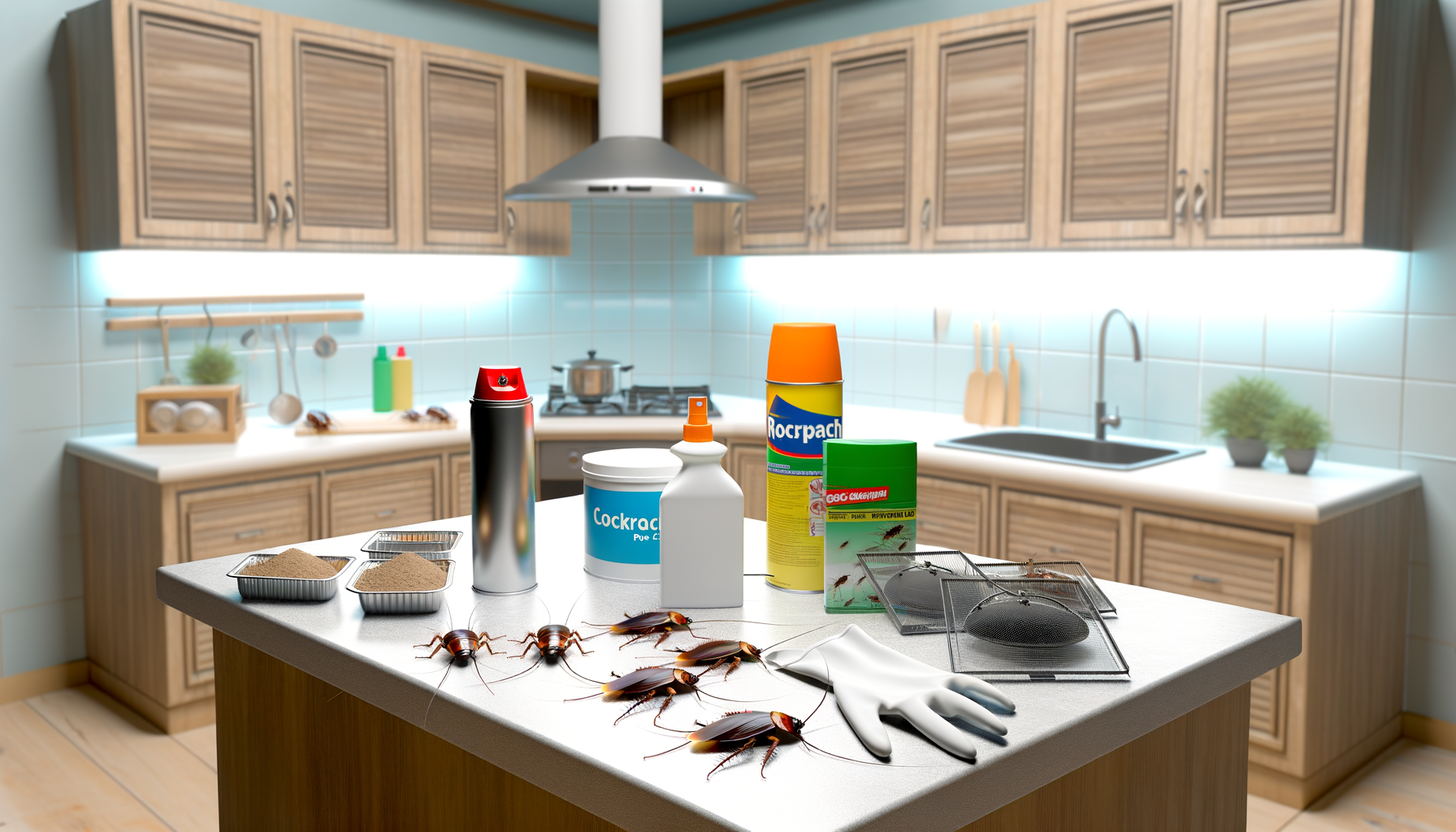 Produits utilisés pour éradiquer les cafards dans votre cuisine. Produits pour éradiquer les cafards