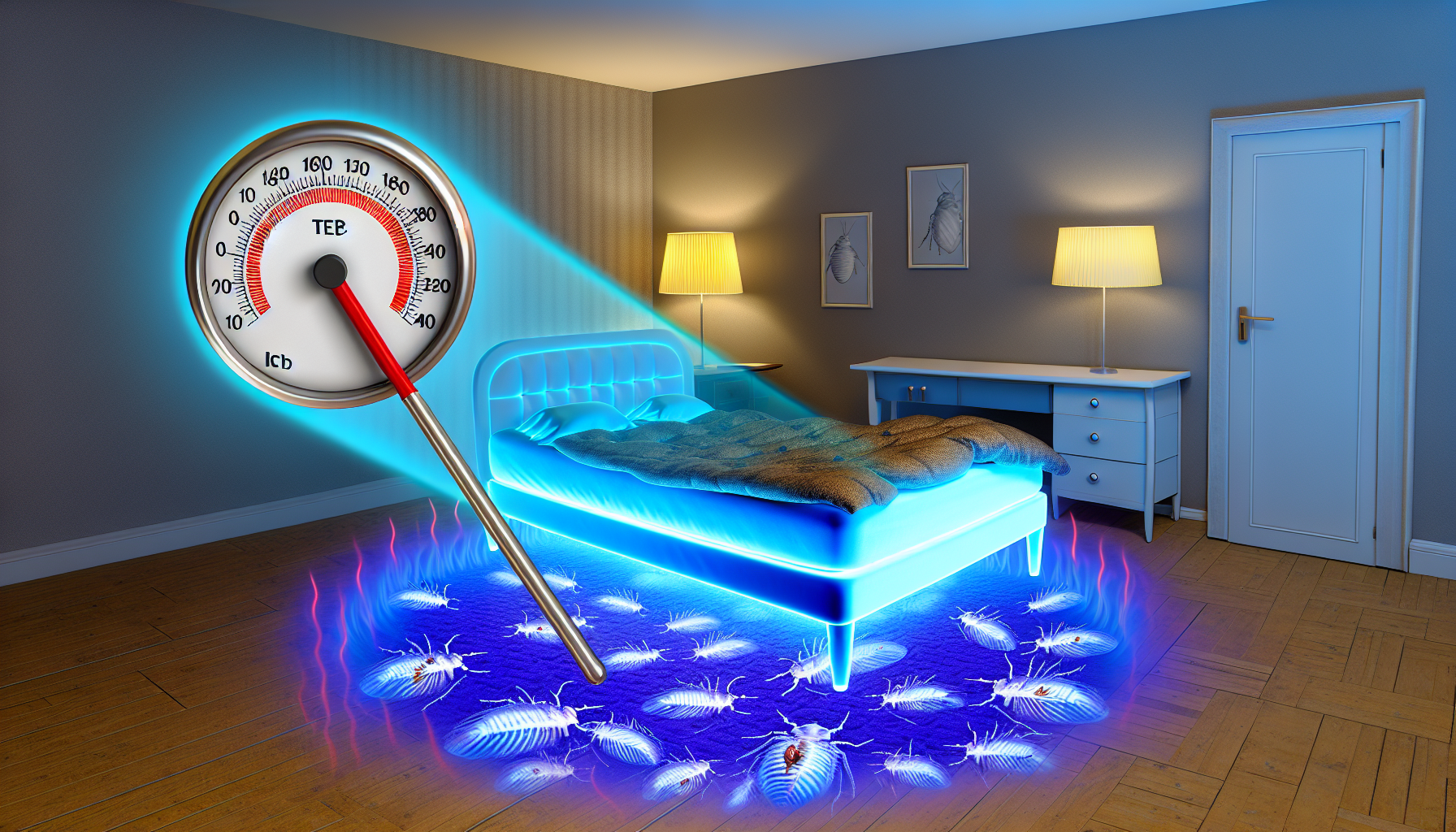 Informations supplémentaires sur la chaleur thermique dans les chambres Chaleur thermique dans les chambres pour traiter les punaises de lit.