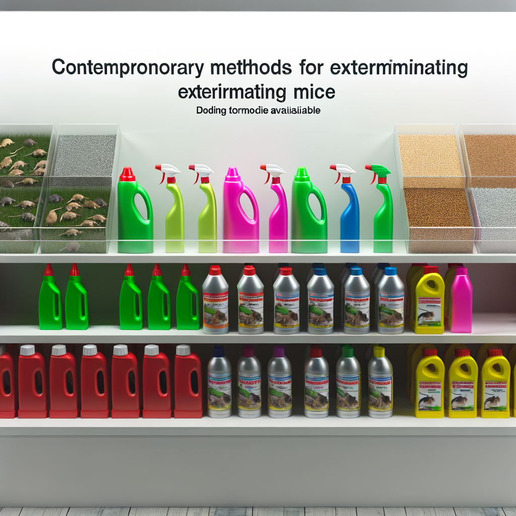 Rodenticides - une méthode chimique pour tuer les souris Rodenticides pour la lutte contre les souris.