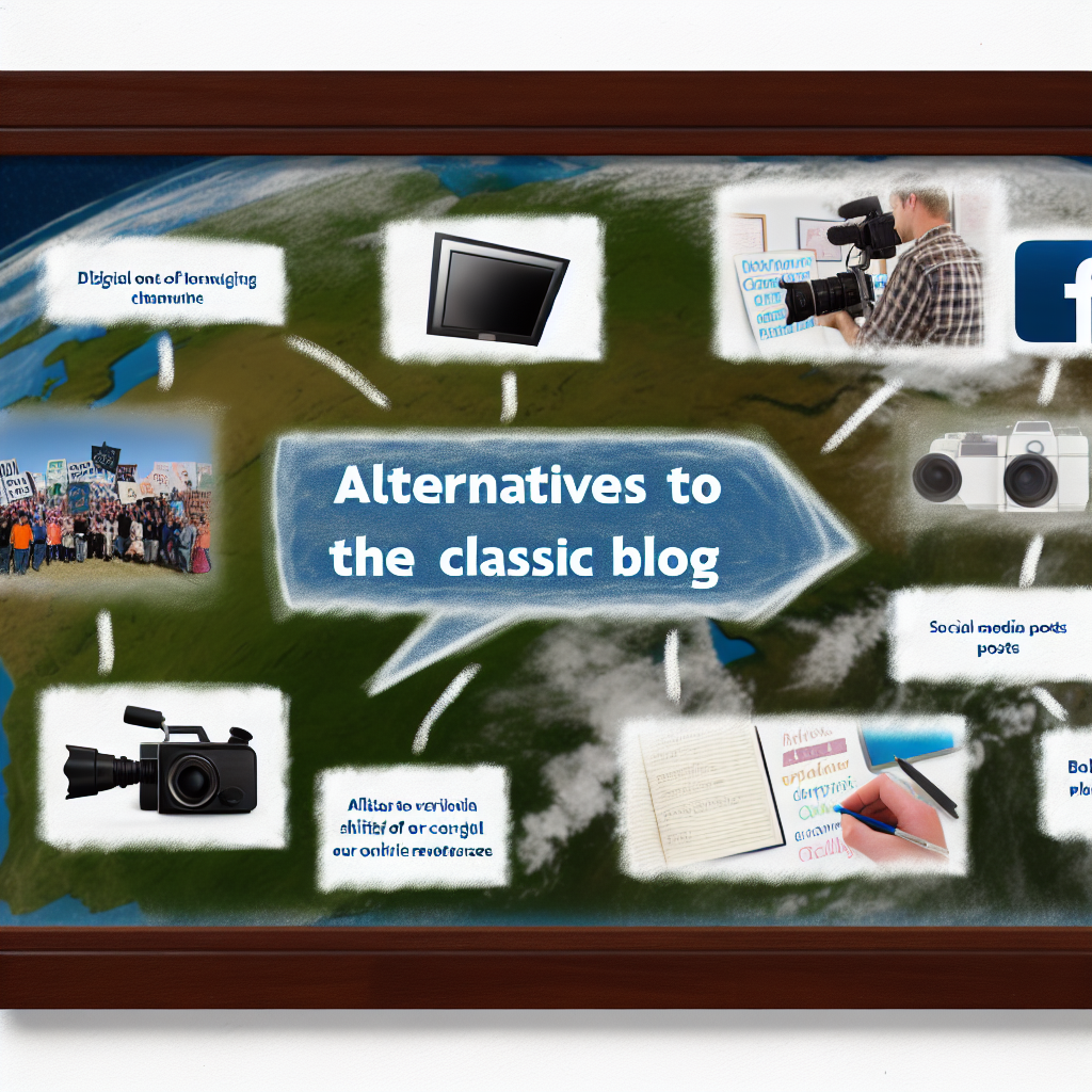 Explorer des formats multimédias en remplacement des blogs Alternatives au blog classique.