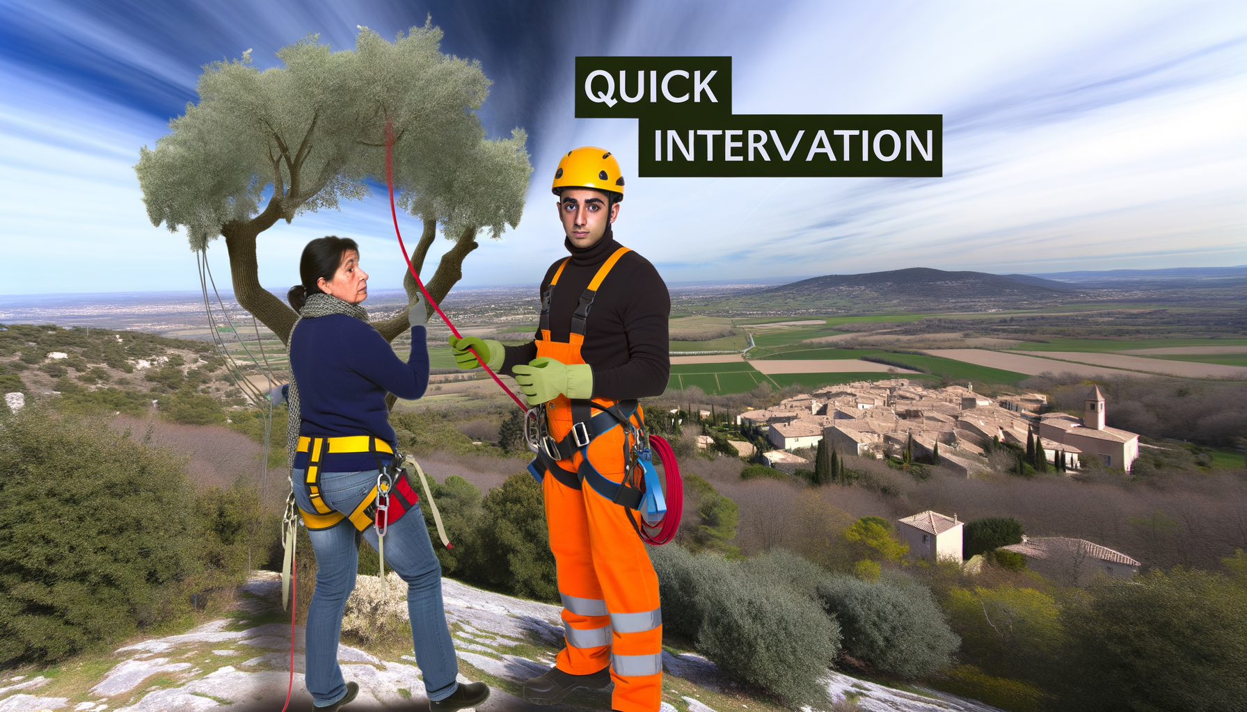 Équipe d'élagage intervenue rapidement à Eguilles Intervention rapide d'élagage.