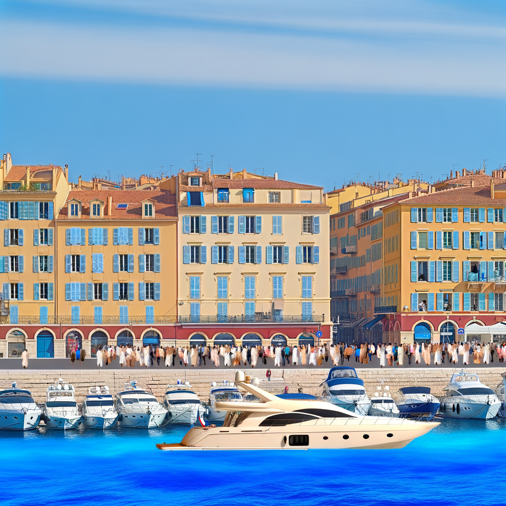 Port de Nice, point de départ pour votre balade en mer. Port de Nice, point de départ pour une excursion en mer.
