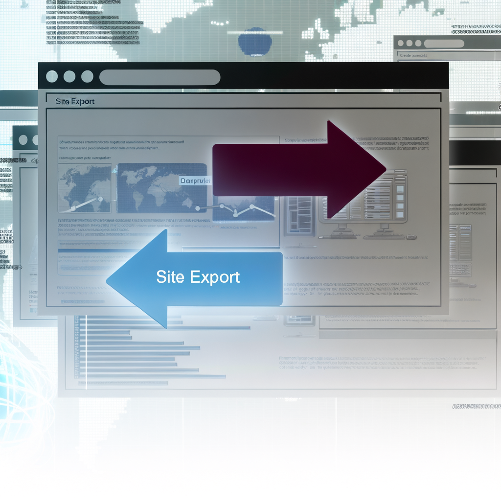 Processus pour exporter votre site web correctement Exportation du site web.