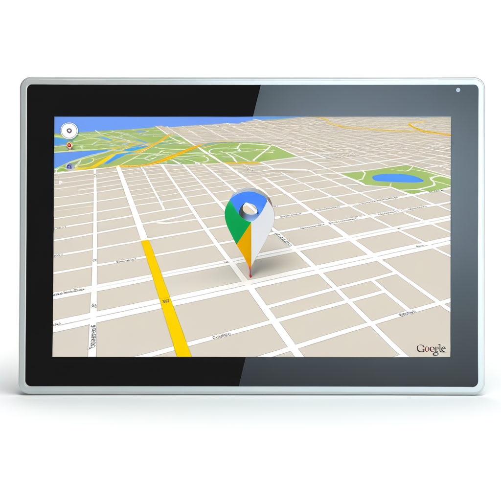 Visibilité d'une fiche Google Business sur Google Maps Carte de Google Maps montrant une entreprise