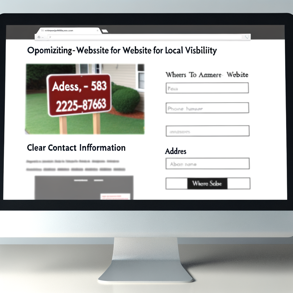 Coordonnées visibles sur votre site web Importance des coordonnées pour l'optimisation locale.