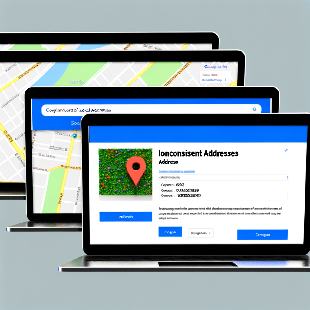 Assurez une cohérence dans votre adresse Cohérence des adresses SEO