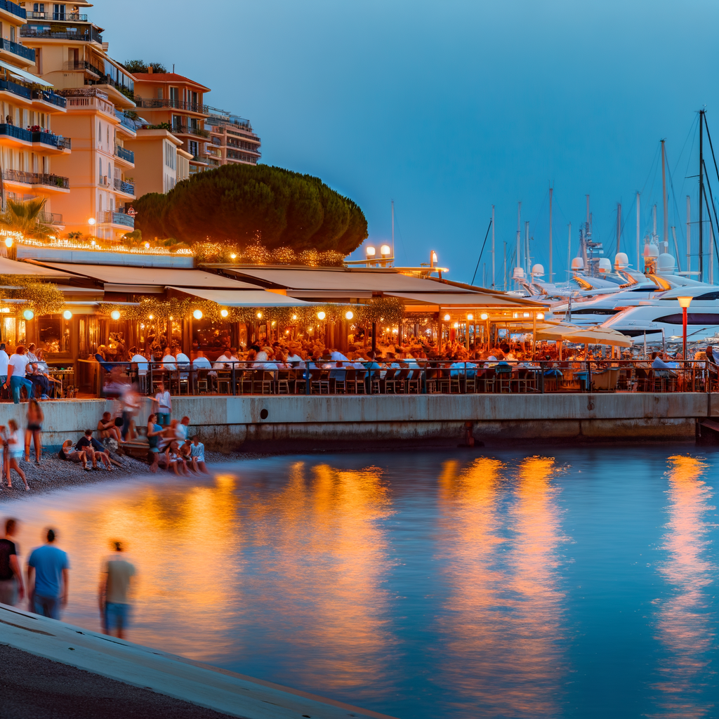 Dégustez une cuisine raffinée en bord de mer à Monaco. Bars et restaurants à Monaco