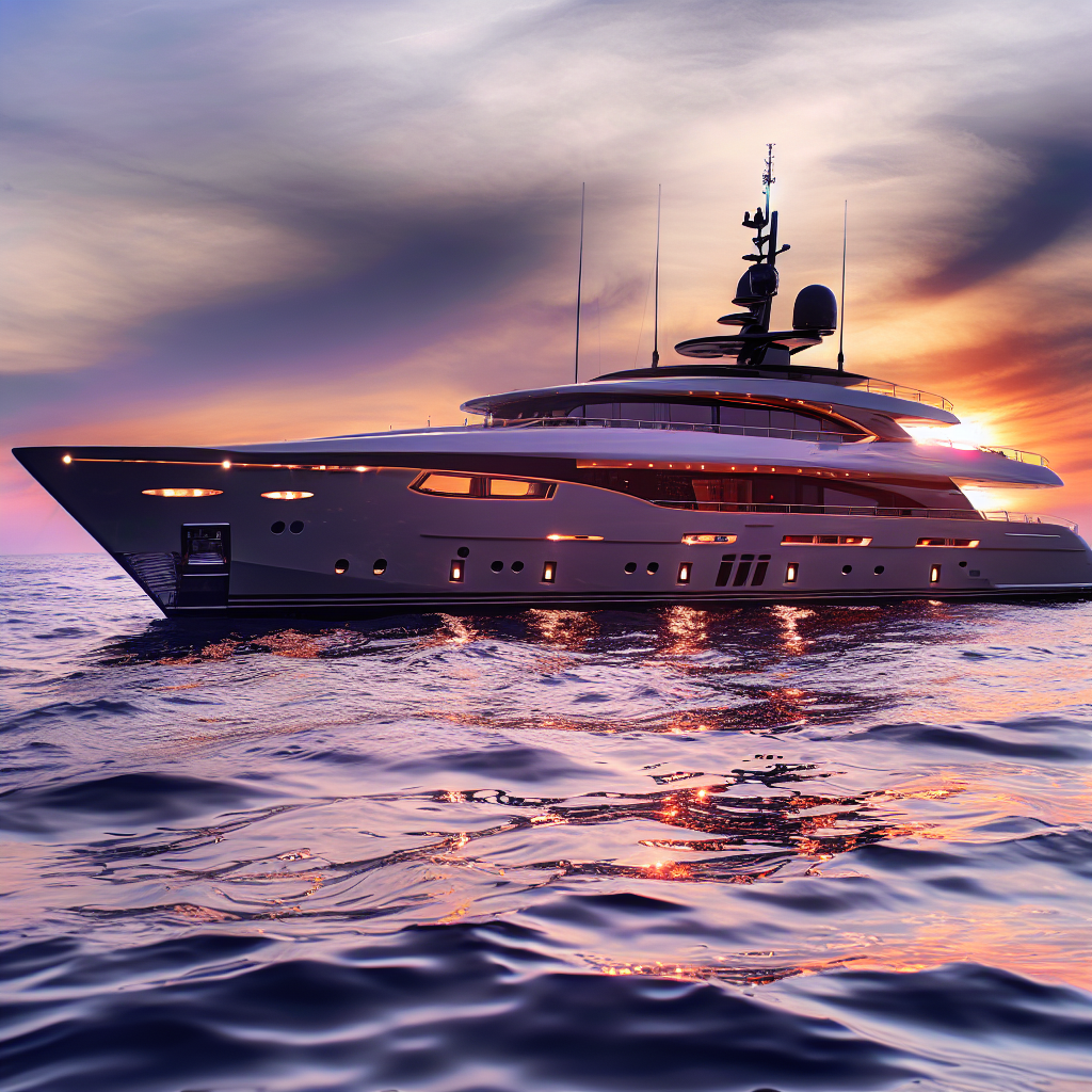 Reconnectez-vous avec la mer en admirant le coucher du soleil à Monaco. Bateau au coucher du soleil à Monaco