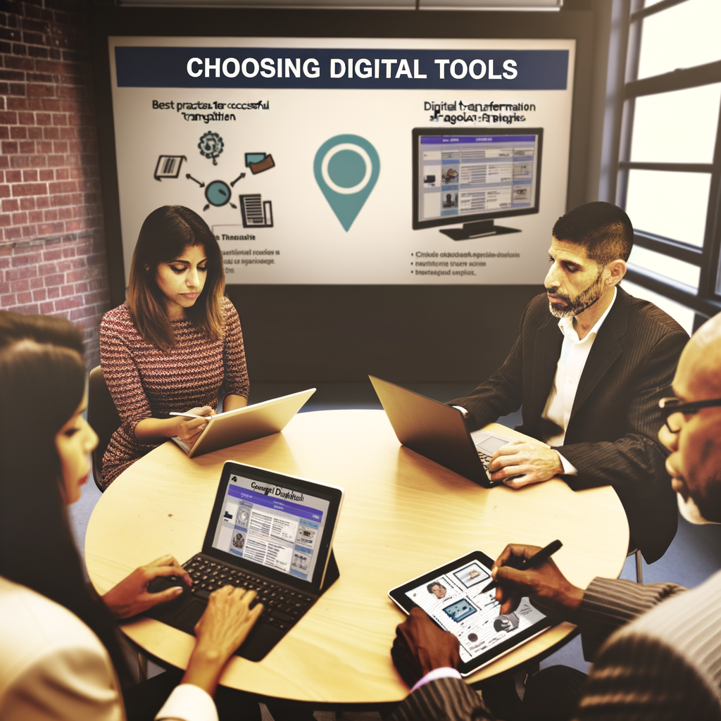 Choix des outils numériques appropriés pour votre entreprise Choix des outils numériques pour la transition digitale