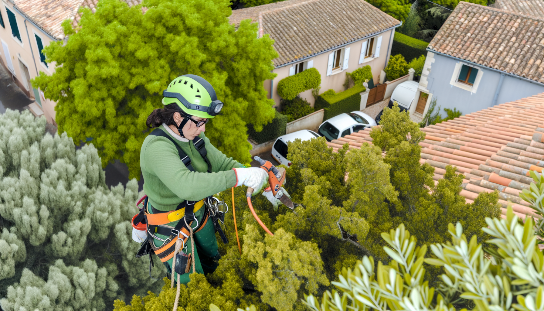Concertation sur la taille d'arbres à Ventabren. Expert en élagage