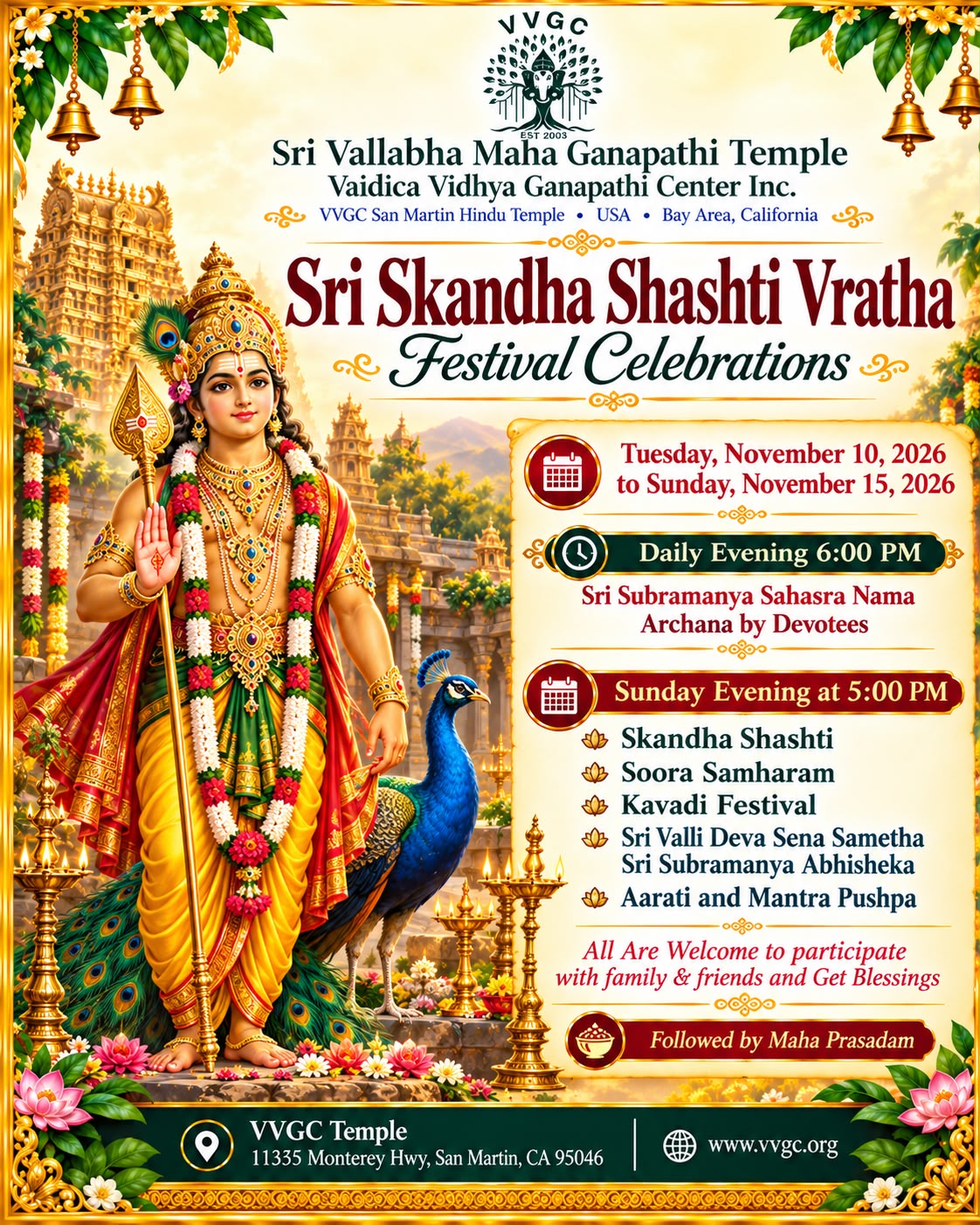 skanda sasti vratha