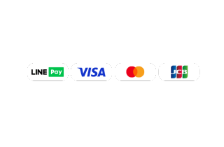 付款方式：LINE Pay、VISA、Mastercard、JCB