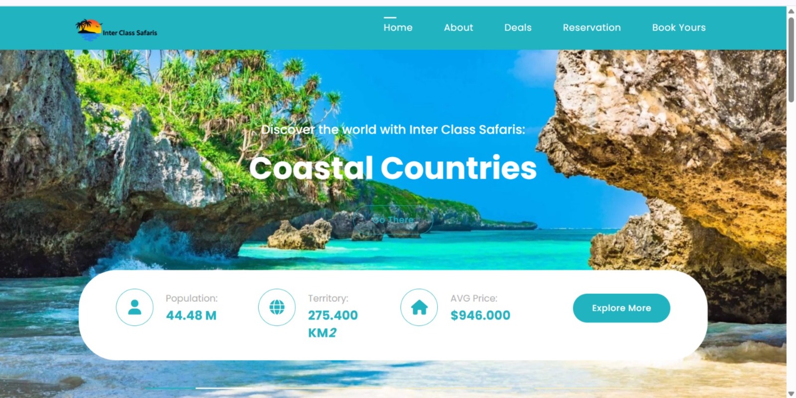 Inter Class Safaris — full-stack project built by Esther Kathini