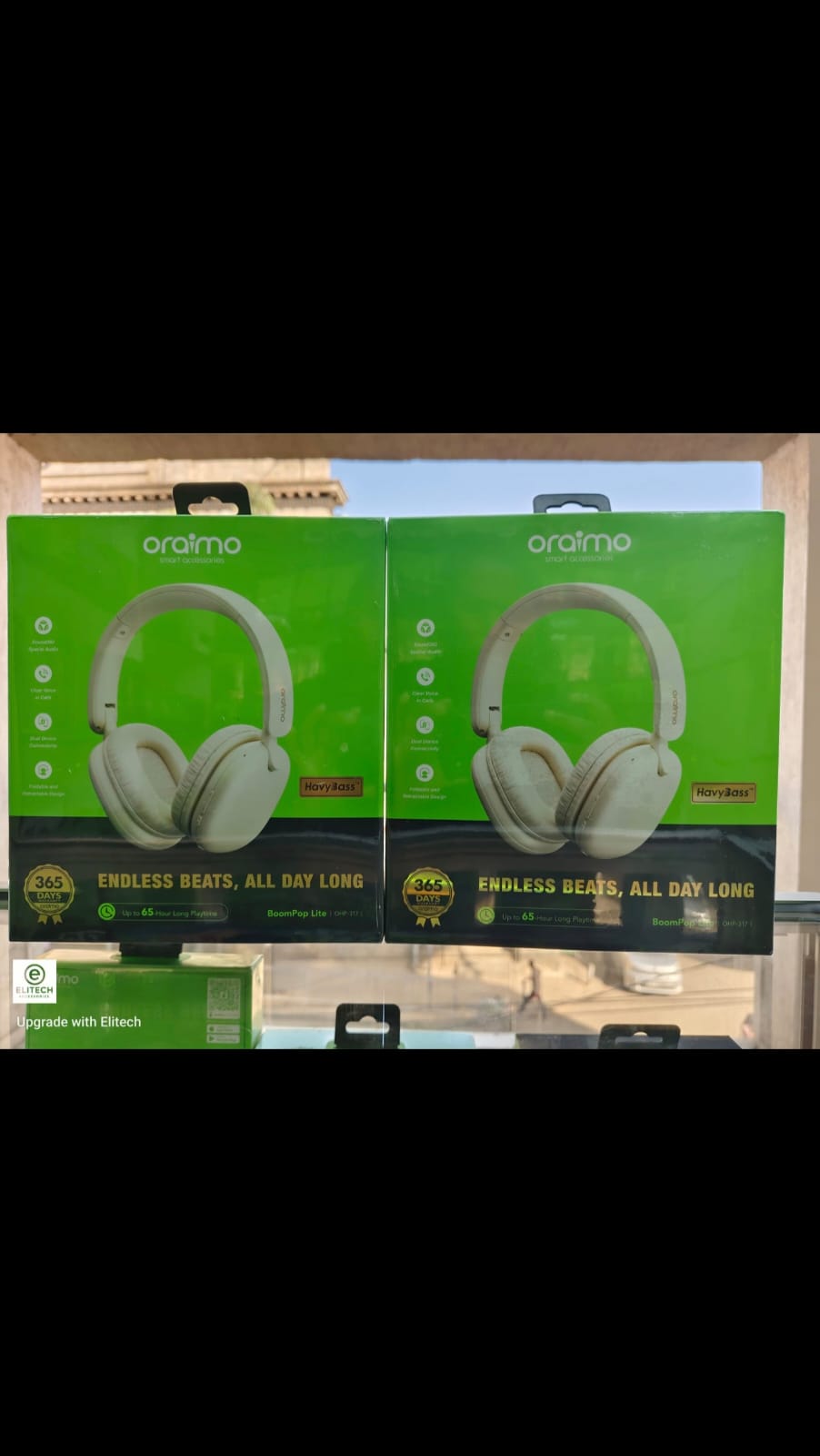 Oraimo BoomPop Lite OHP-317 Wireless Headphones — White