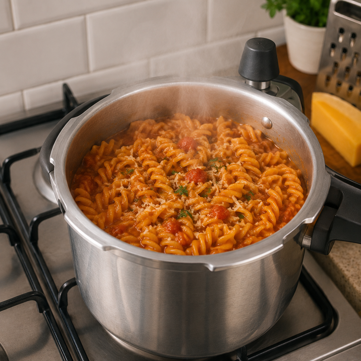 Receita de Minuto: Macarrão de Pressão para economizar Gás